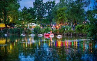 teich in flammen fest