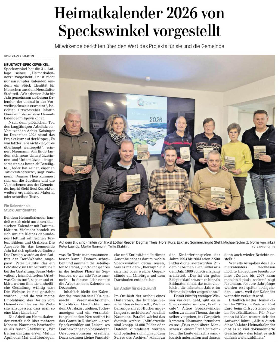 heimatkalender von speckswinkel vorgestellt